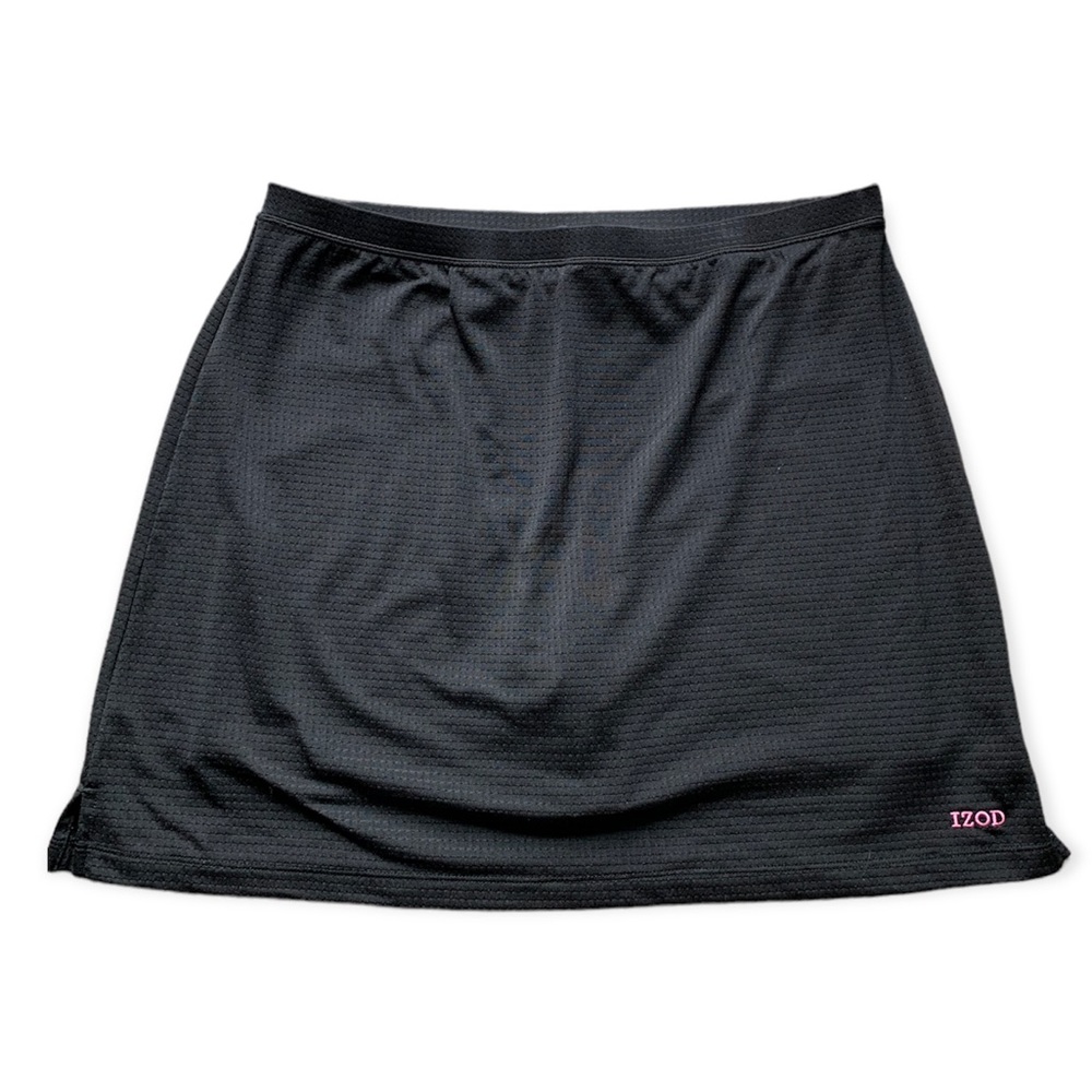 Izod Xtra Dry Black Golf Skort M